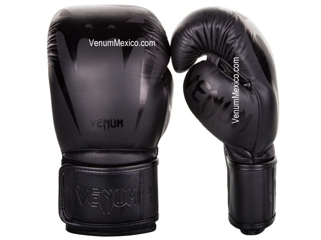 Guantes Boxeo Venum Giant 3.0, Kick Boxing, Muay Thai, MMA, Negro Mate, 14  oz.